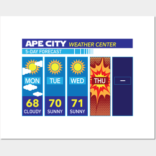 Ape City Weather Forecast Posters and Art